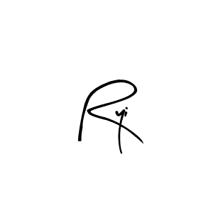 Ryi stylish signature style. Best Handwritten Sign (Arty Signature) for my name. Handwritten Signature Collection Ideas for my name Ryi. Ryi signature style 8 images and pictures png