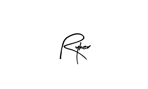Use a signature maker to create a handwritten signature online. With this signature software, you can design (Arty Signature) your own signature for name Ryker. Ryker signature style 8 images and pictures png
