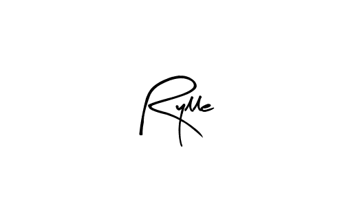 Similarly Arty Signature is the best handwritten signature design. Signature creator online .You can use it as an online autograph creator for name Rylle. Rylle signature style 8 images and pictures png