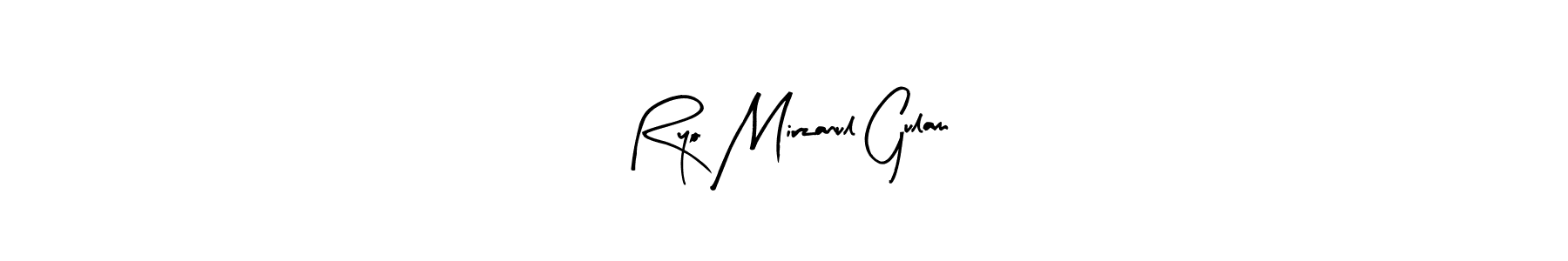 Best and Professional Signature Style for Ryo Mirzanul Gulam. Arty Signature Best Signature Style Collection. Ryo Mirzanul Gulam signature style 8 images and pictures png