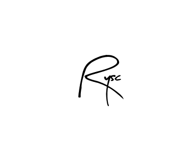 Make a beautiful signature design for name Rysc. With this signature (Arty Signature) style, you can create a handwritten signature for free. Rysc signature style 8 images and pictures png