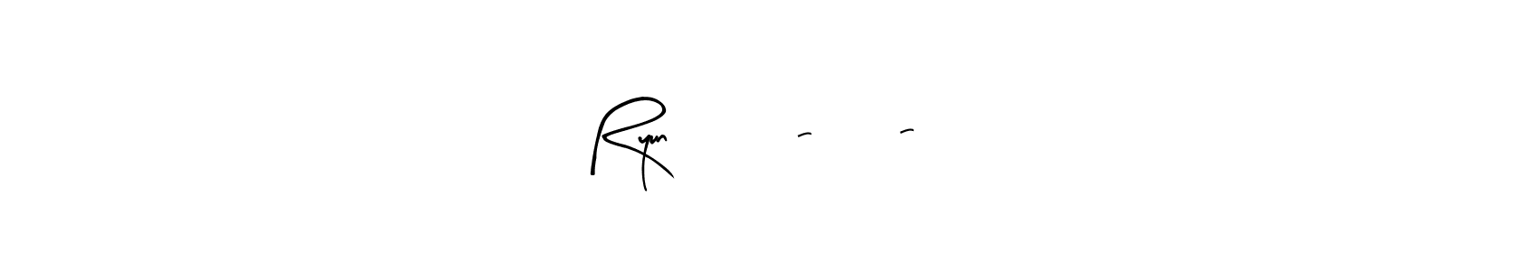 Similarly Arty Signature is the best handwritten signature design. Signature creator online .You can use it as an online autograph creator for name Ryun      6-12-24. Ryun      6-12-24 signature style 8 images and pictures png