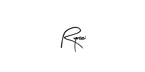 Design your own signature with our free online signature maker. With this signature software, you can create a handwritten (Arty Signature) signature for name Ryusei. Ryusei signature style 8 images and pictures png