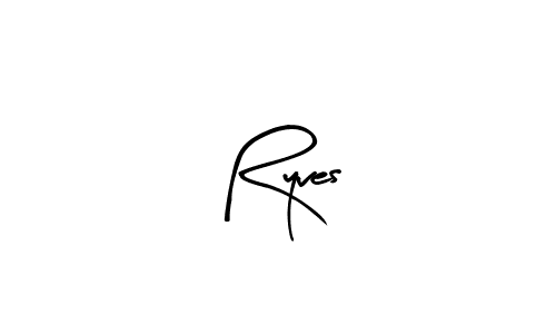 Design your own signature with our free online signature maker. With this signature software, you can create a handwritten (Arty Signature) signature for name Ryves. Ryves signature style 8 images and pictures png