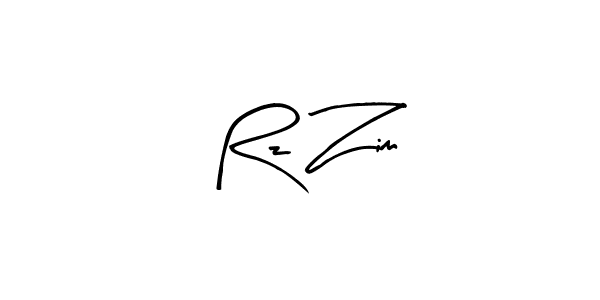Make a beautiful signature design for name Rz Zim. With this signature (Arty Signature) style, you can create a handwritten signature for free. Rz Zim signature style 8 images and pictures png