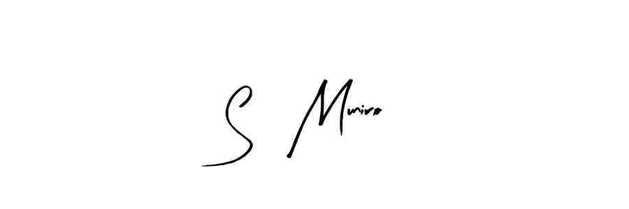 Use a signature maker to create a handwritten signature online. With this signature software, you can design (Arty Signature) your own signature for name S, Muniro. S, Muniro signature style 8 images and pictures png