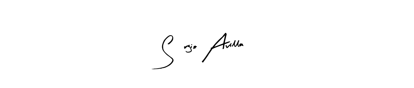 Sérgio Avilla stylish signature style. Best Handwritten Sign (Arty Signature) for my name. Handwritten Signature Collection Ideas for my name Sérgio Avilla. Sérgio Avilla signature style 8 images and pictures png