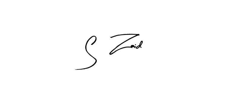 Similarly Arty Signature is the best handwritten signature design. Signature creator online .You can use it as an online autograph creator for name S   Zaid. S   Zaid signature style 8 images and pictures png
