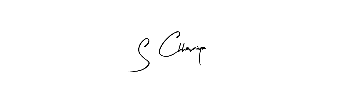 Make a beautiful signature design for name S  Chhavniya. With this signature (Arty Signature) style, you can create a handwritten signature for free. S  Chhavniya signature style 8 images and pictures png