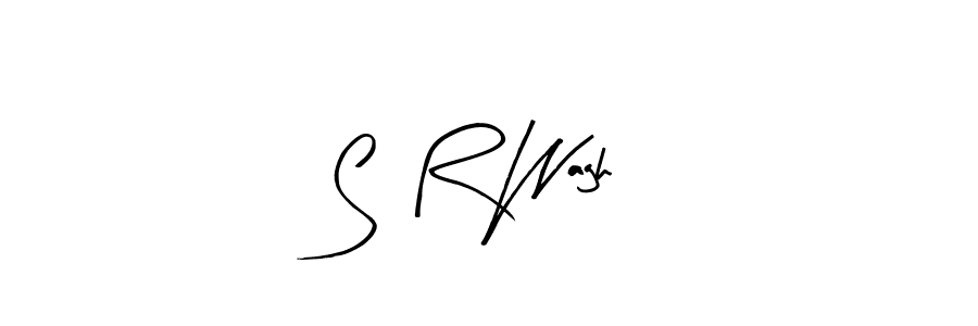 Design your own signature with our free online signature maker. With this signature software, you can create a handwritten (Arty Signature) signature for name S  R Wagh. S  R Wagh signature style 8 images and pictures png
