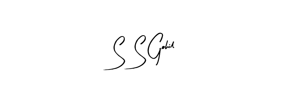 How to make S  S Gohil signature? Arty Signature is a professional autograph style. Create handwritten signature for S  S Gohil name. S  S Gohil signature style 8 images and pictures png