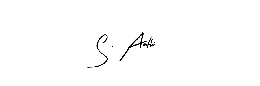 Make a beautiful signature design for name S . Aathi. With this signature (Arty Signature) style, you can create a handwritten signature for free. S . Aathi signature style 8 images and pictures png