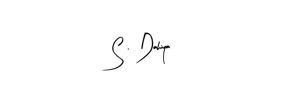 How to make S . Dahiya name signature. Use Arty Signature style for creating short signs online. This is the latest handwritten sign. S . Dahiya signature style 8 images and pictures png