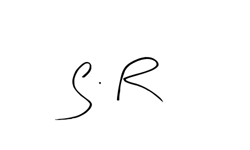 You should practise on your own different ways (Arty Signature) to write your name (S . R) in signature. don't let someone else do it for you. S . R signature style 8 images and pictures png