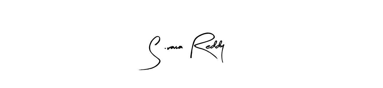 How to make S .rama Reddy name signature. Use Arty Signature style for creating short signs online. This is the latest handwritten sign. S .rama Reddy signature style 8 images and pictures png