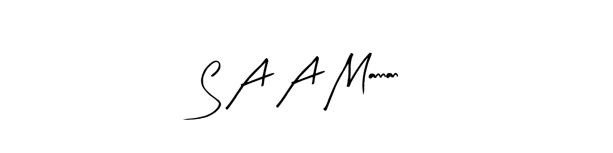 It looks lik you need a new signature style for name S A A Mannan. Design unique handwritten (Arty Signature) signature with our free signature maker in just a few clicks. S A A Mannan signature style 8 images and pictures png