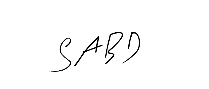 How to make S A B D name signature. Use Arty Signature style for creating short signs online. This is the latest handwritten sign. S A B D signature style 8 images and pictures png