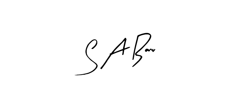 S A Banu stylish signature style. Best Handwritten Sign (Arty Signature) for my name. Handwritten Signature Collection Ideas for my name S A Banu. S A Banu signature style 8 images and pictures png