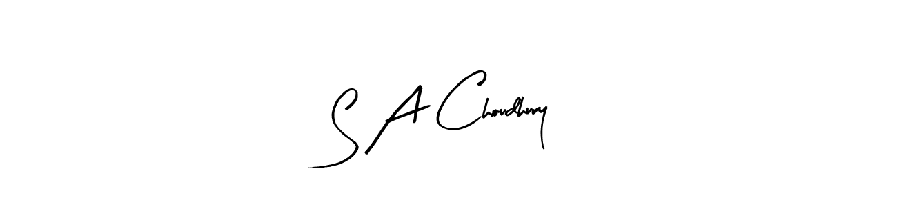 Also You can easily find your signature by using the search form. We will create S A Choudhury name handwritten signature images for you free of cost using Arty Signature sign style. S A Choudhury signature style 8 images and pictures png