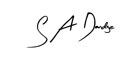 If you are searching for the best signature style for your name S A Dandge, here we have designed multiple signature styles using Arty Signature. S A Dandge signature style 8 images and pictures png