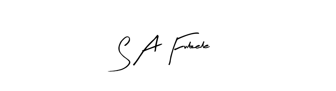 Create a beautiful signature design for name S A Fulzele. With this signature (Arty Signature) fonts, you can make a handwritten signature for free. S A Fulzele signature style 8 images and pictures png