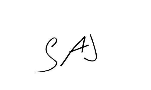 S A J stylish signature style. Best Handwritten Sign (Arty Signature) for my name. Handwritten Signature Collection Ideas for my name S A J. S A J signature style 8 images and pictures png