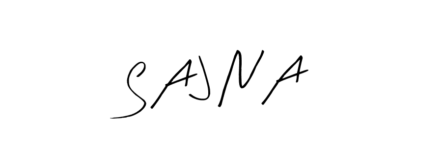 How to make S A J N A name signature. Use Arty Signature style for creating short signs online. This is the latest handwritten sign. S A J N A signature style 8 images and pictures png