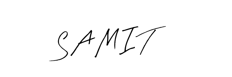 Design your own signature with our free online signature maker. With this signature software, you can create a handwritten (Arty Signature) signature for name S A M I T. S A M I T signature style 8 images and pictures png