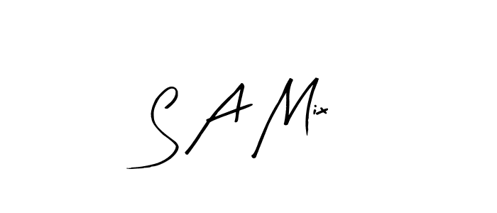 Also we have S A Mix name is the best signature style. Create professional handwritten signature collection using Arty Signature autograph style. S A Mix signature style 8 images and pictures png