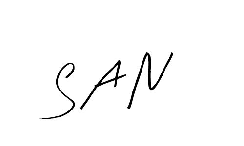 You should practise on your own different ways (Arty Signature) to write your name (S A N) in signature. don't let someone else do it for you. S A N signature style 8 images and pictures png