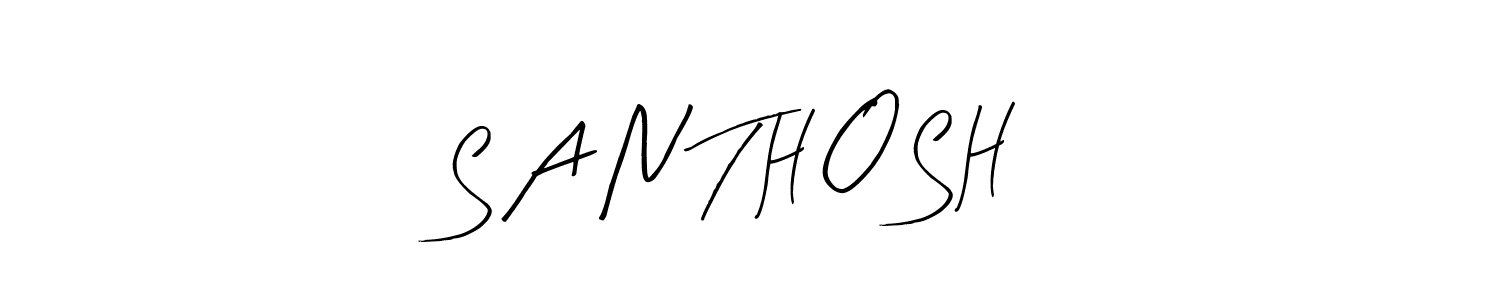 You can use this online signature creator to create a handwritten signature for the name S A N T H O S H. This is the best online autograph maker. S A N T H O S H signature style 8 images and pictures png