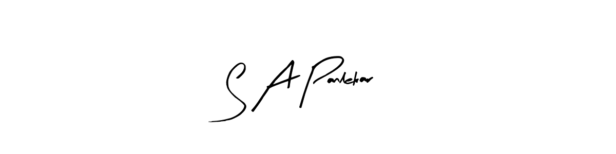 Arty Signature is a professional signature style that is perfect for those who want to add a touch of class to their signature. It is also a great choice for those who want to make their signature more unique. Get S A Panlekar name to fancy signature for free. S A Panlekar signature style 8 images and pictures png