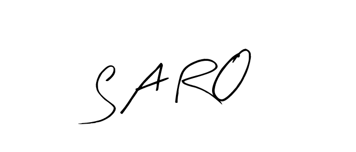How to make S A R O signature? Arty Signature is a professional autograph style. Create handwritten signature for S A R O name. S A R O signature style 8 images and pictures png
