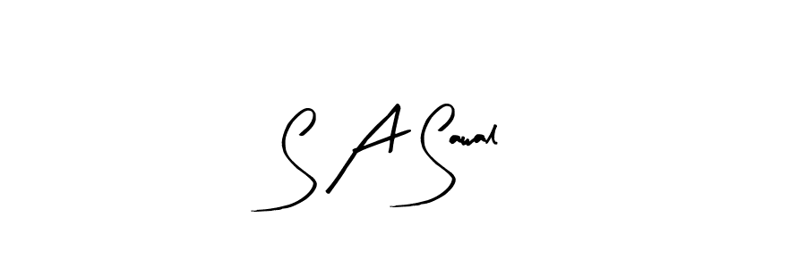 How to make S A Sawal signature? Arty Signature is a professional autograph style. Create handwritten signature for S A Sawal name. S A Sawal signature style 8 images and pictures png