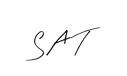 Create a beautiful signature design for name S A T. With this signature (Arty Signature) fonts, you can make a handwritten signature for free. S A T signature style 8 images and pictures png