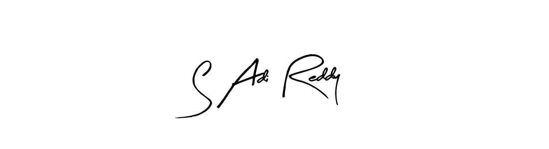 Use a signature maker to create a handwritten signature online. With this signature software, you can design (Arty Signature) your own signature for name S Adi Reddy. S Adi Reddy signature style 8 images and pictures png