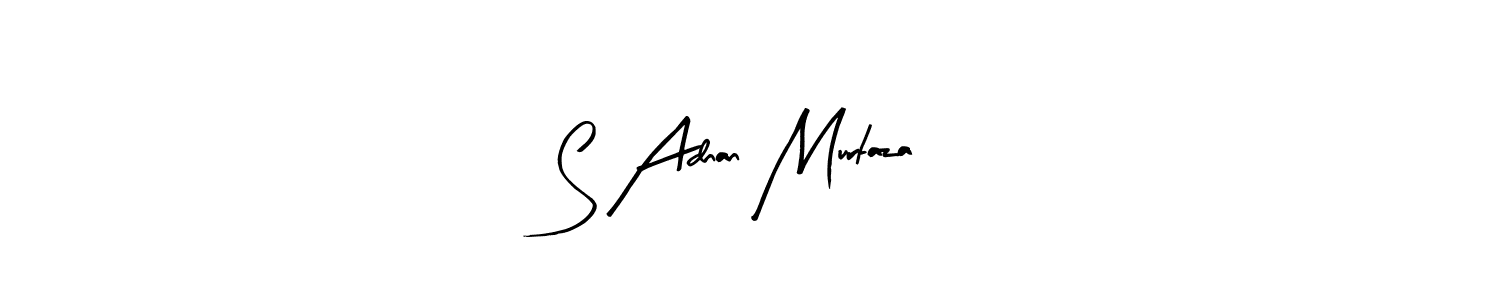 Make a beautiful signature design for name S Adnan Murtaza. With this signature (Arty Signature) style, you can create a handwritten signature for free. S Adnan Murtaza signature style 8 images and pictures png