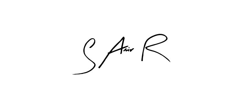 Also You can easily find your signature by using the search form. We will create S Amir R name handwritten signature images for you free of cost using Arty Signature sign style. S Amir R signature style 8 images and pictures png