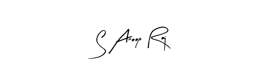 Use a signature maker to create a handwritten signature online. With this signature software, you can design (Arty Signature) your own signature for name S Anoop Raj. S Anoop Raj signature style 8 images and pictures png