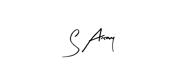 How to make S Ansary name signature. Use Arty Signature style for creating short signs online. This is the latest handwritten sign. S Ansary signature style 8 images and pictures png