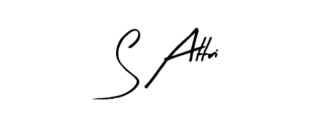Upgrade your professional image with S Attri signature created with Arty Signature font. Fast, free, and watermark-free download. S Attri signature style 8 images and pictures png