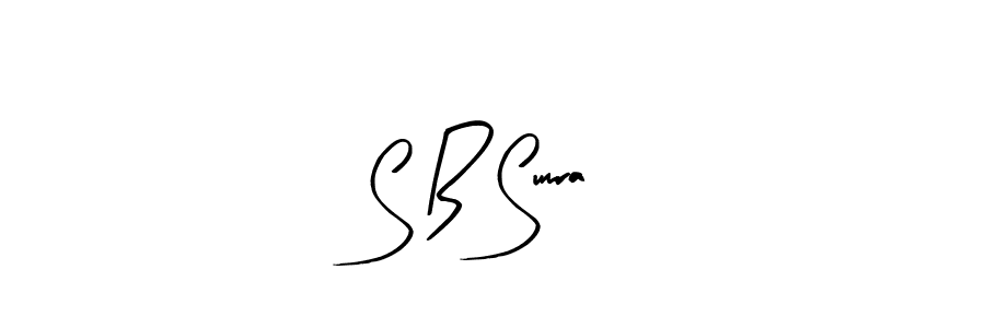 You should practise on your own different ways (Arty Signature) to write your name (S B Sumra) in signature. don't let someone else do it for you. S B Sumra signature style 8 images and pictures png