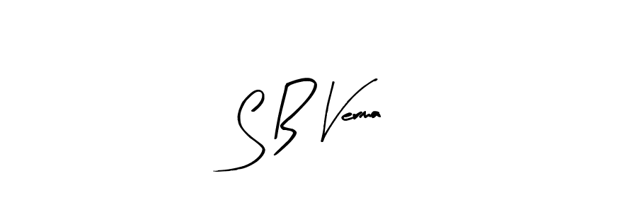 Make a beautiful signature design for name S B Verma. With this signature (Arty Signature) style, you can create a handwritten signature for free. S B Verma signature style 8 images and pictures png