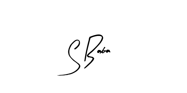 if you are searching for the best signature style for your name S Baba. so please give up your signature search. here we have designed multiple signature styles  using Arty Signature. S Baba signature style 8 images and pictures png