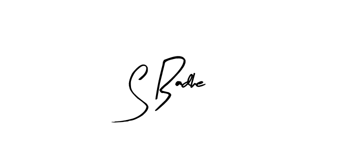 It looks lik you need a new signature style for name S Badhe. Design unique handwritten (Arty Signature) signature with our free signature maker in just a few clicks. S Badhe signature style 8 images and pictures png