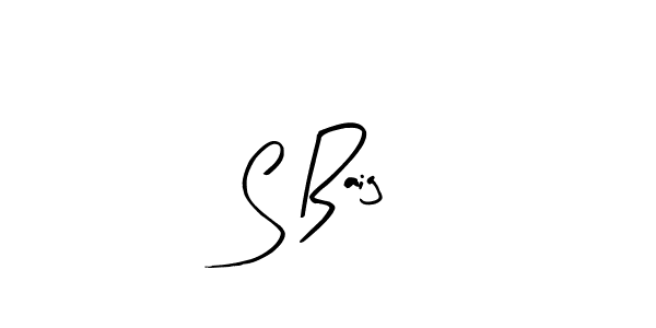 The best way (Arty Signature) to make a short signature is to pick only two or three words in your name. The name S Baig include a total of six letters. For converting this name. S Baig signature style 8 images and pictures png