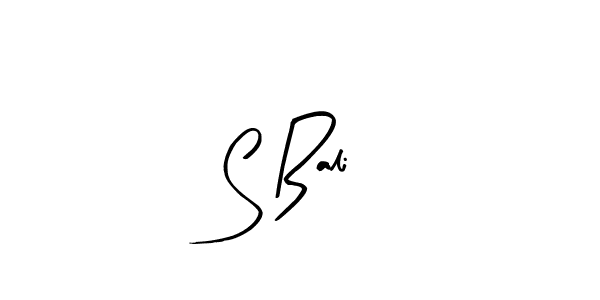 if you are searching for the best signature style for your name S Bali. so please give up your signature search. here we have designed multiple signature styles  using Arty Signature. S Bali signature style 8 images and pictures png