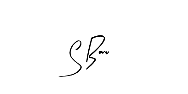 You should practise on your own different ways (Arty Signature) to write your name (S Banu) in signature. don't let someone else do it for you. S Banu signature style 8 images and pictures png