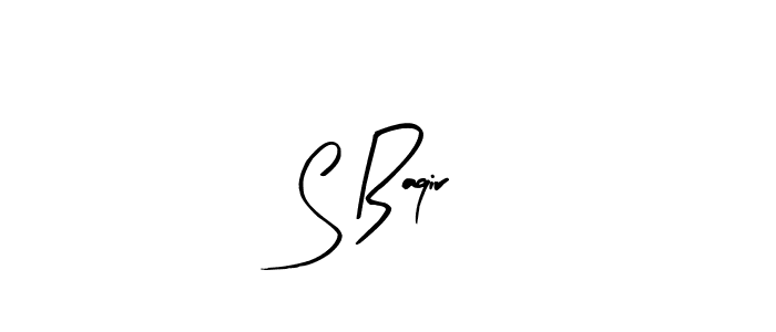 Similarly Arty Signature is the best handwritten signature design. Signature creator online .You can use it as an online autograph creator for name S Baqir. S Baqir signature style 8 images and pictures png