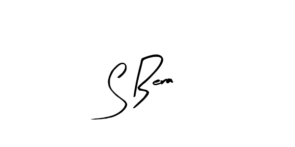 Design your own signature with our free online signature maker. With this signature software, you can create a handwritten (Arty Signature) signature for name S Bera. S Bera signature style 8 images and pictures png